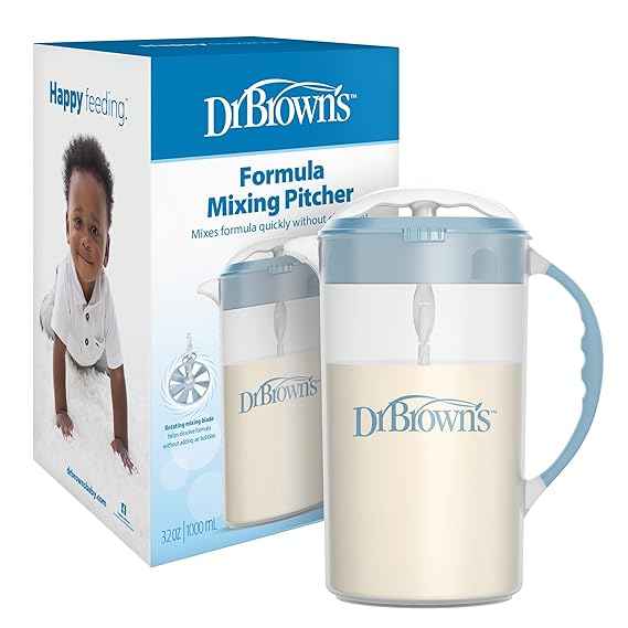 Dr. Brown’s® Formula Mixing Pitcher – 32oz Bulk Baby Bottle Preparation - Adenzo Comfies