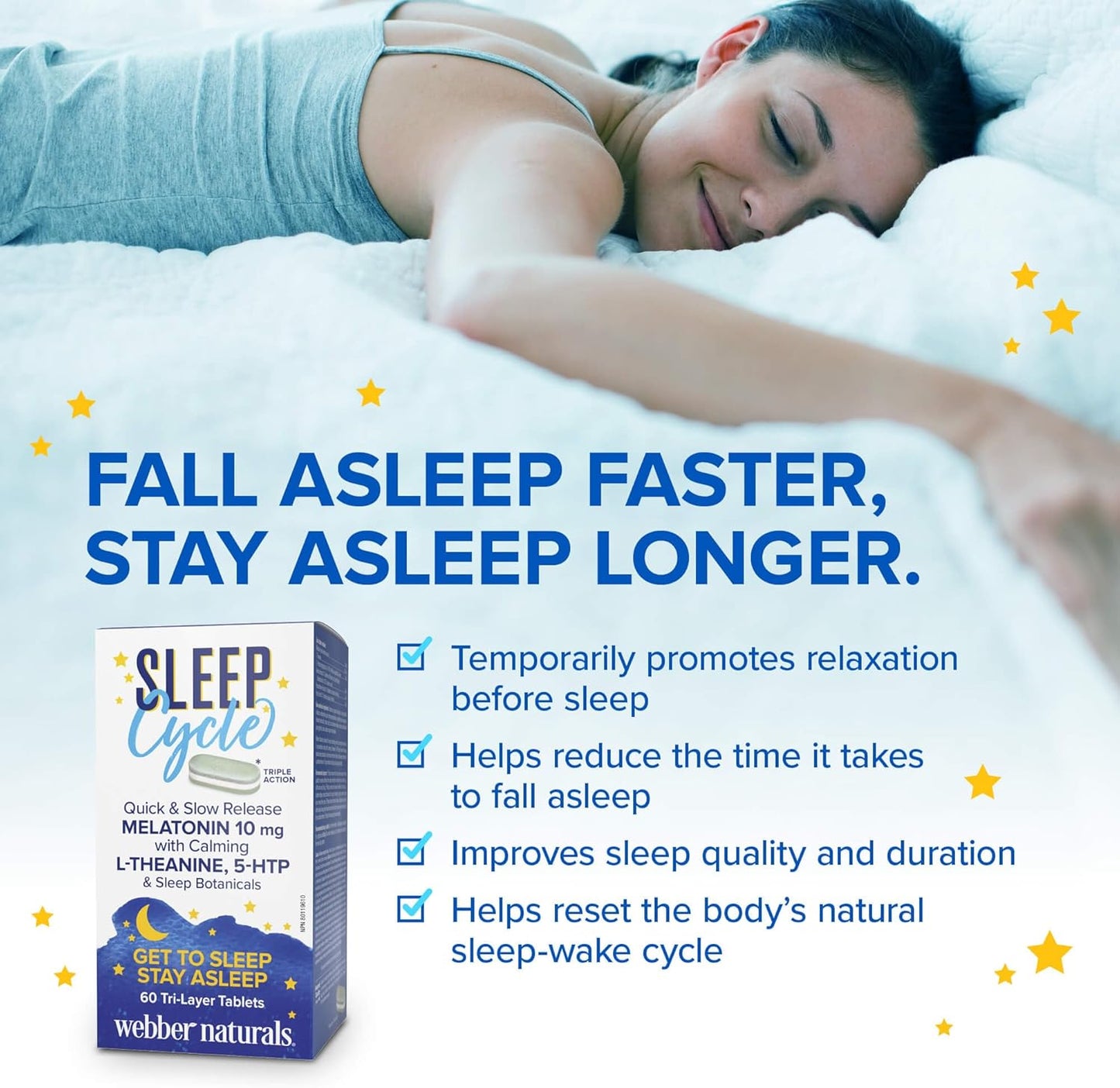 Webber Naturals Sleep Cycle Melatonin with L-Theanine