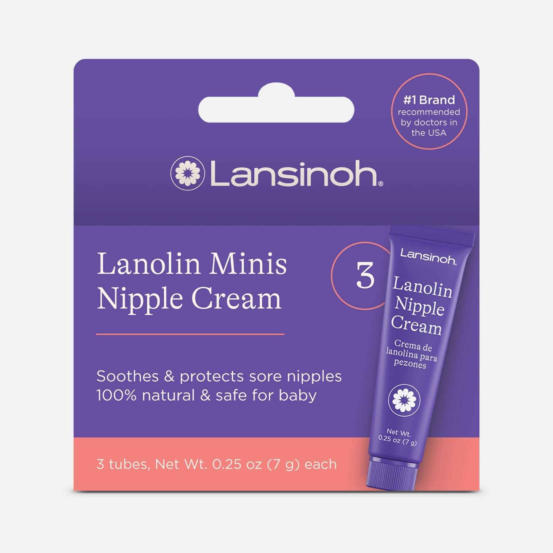 Lansinoh HPA Lanolin Nipple Cream Minis 3-Pack