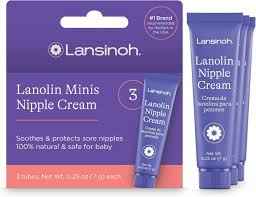 Lansinoh HPA Lanolin Nipple Cream Minis 3-Pack