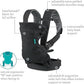 Infantino Flip 4 - in - 1 Light & Airy Convertible Baby Carrier, Adjustable, Ergonomic Babywearing, Registry Essential, Baby Carrier for Newborn to Toddler - Adenzo Comfies