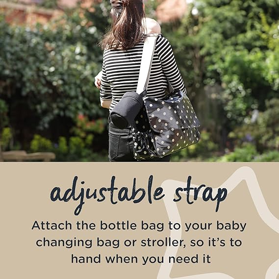 Tommee Tippee Bottle Bags - Portable Insulated Carriers for Closer to Nature Baby Bottles, Pack of 2 for Convenient On - the - Go Feeding - Adenzo Comfies