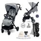 Neobreez PENTA Compact Lightweight Travel Toddler Kids Baby Stroller W/Cup Holder,Waterproof UPF 50+ Canopy 0-3yrs-Dark grey . - Adenzo Comfies