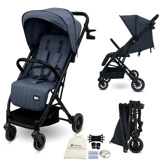 Neobreez PENTA Compact Lightweight Travel Toddler Kids Baby Stroller W/Cup Holder,Waterproof UPF 50+ Canopy 0 - 3yrs,15kg - Adenzo Comfies