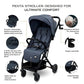 Neobreez PENTA Compact Lightweight Travel Toddler Kids Baby Stroller W/Cup Holder,Waterproof UPF 50+ Canopy 0 - 3yrs,15kg - Adenzo Comfies