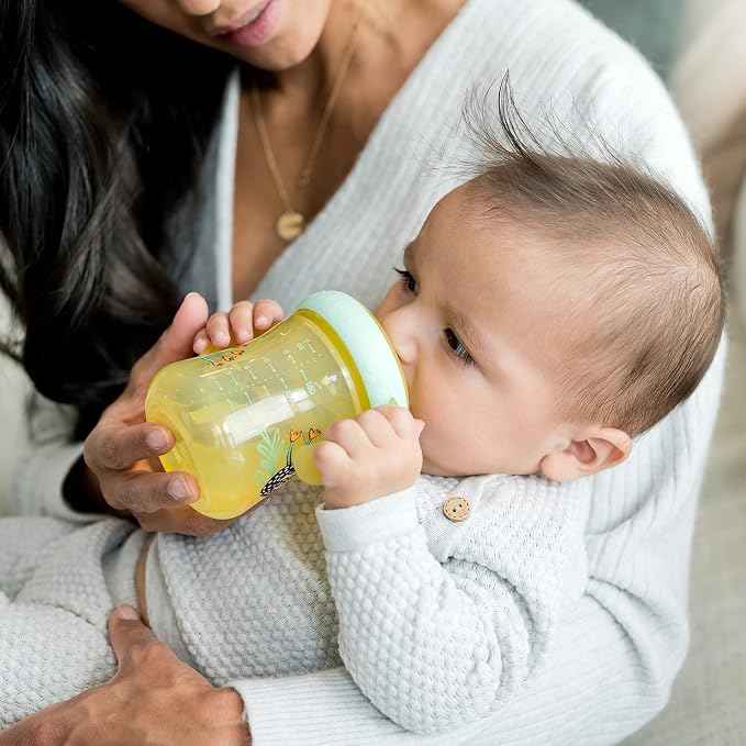 The First Years Soft Spout Trainer Toddler Cups - Leopard and Toucan -Jungle Themed Trainer Sippy Cups for Toddlers - 2 Count - Adenzo Comfies