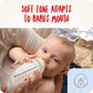 NUK First Choice+ Baby Bottle | 0 - 6 Months | Temperature Control | Anti Colic Vent | 150 ml | BPA - Free | Latex Teat - Adenzo Comfies