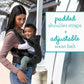 Infantino Flip 4 - in - 1 Convertible Baby Carrier, Adjustable, Ergonomic Hands Free Babywearing, Registry Essential, Carrier for Newborn to Toddler, Black & Gray Leopard - Adenzo Comfies