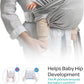 The Moon Brand KaryGo baby Sling Wrap Carrier – Soft, Breathable,Baby Carrier for Newborns & Infants (3.2 - 9 kg) – Hands - Free, Adjustable, Comfortable, and Versatile for Nursing - Mid Grey - Adenzo Comfies