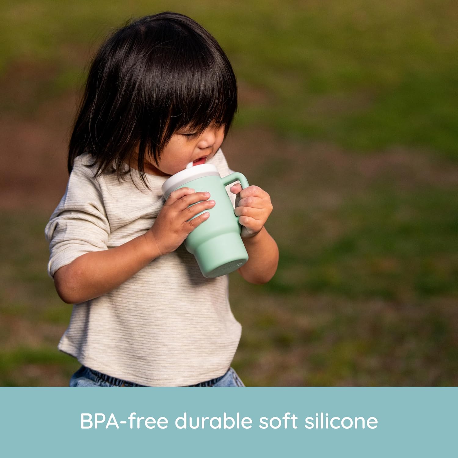 Infantino My 1st Tumbler – Moody Blue & Lilac, Baby Spill‑Proof Training Cup, 6M+, BPA‑Free - Adenzo Comfies