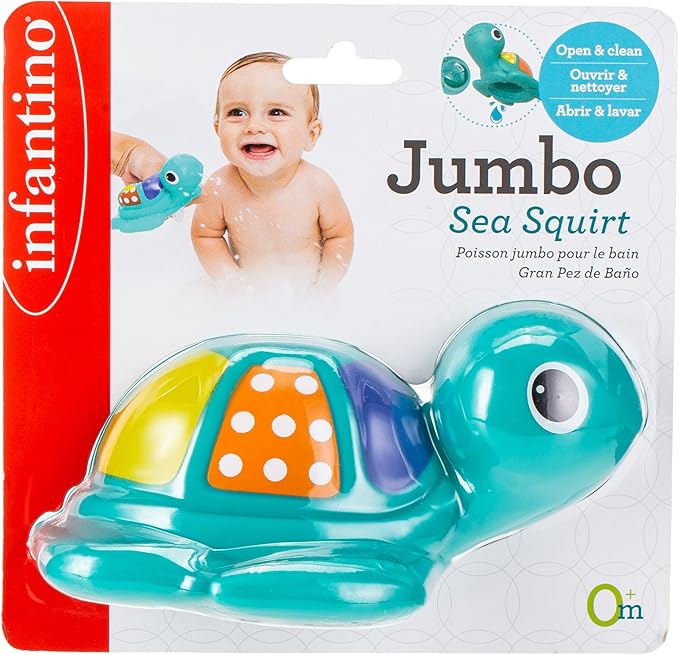 Infantino-Jumbo Sea Squirt-Turtle 0M+