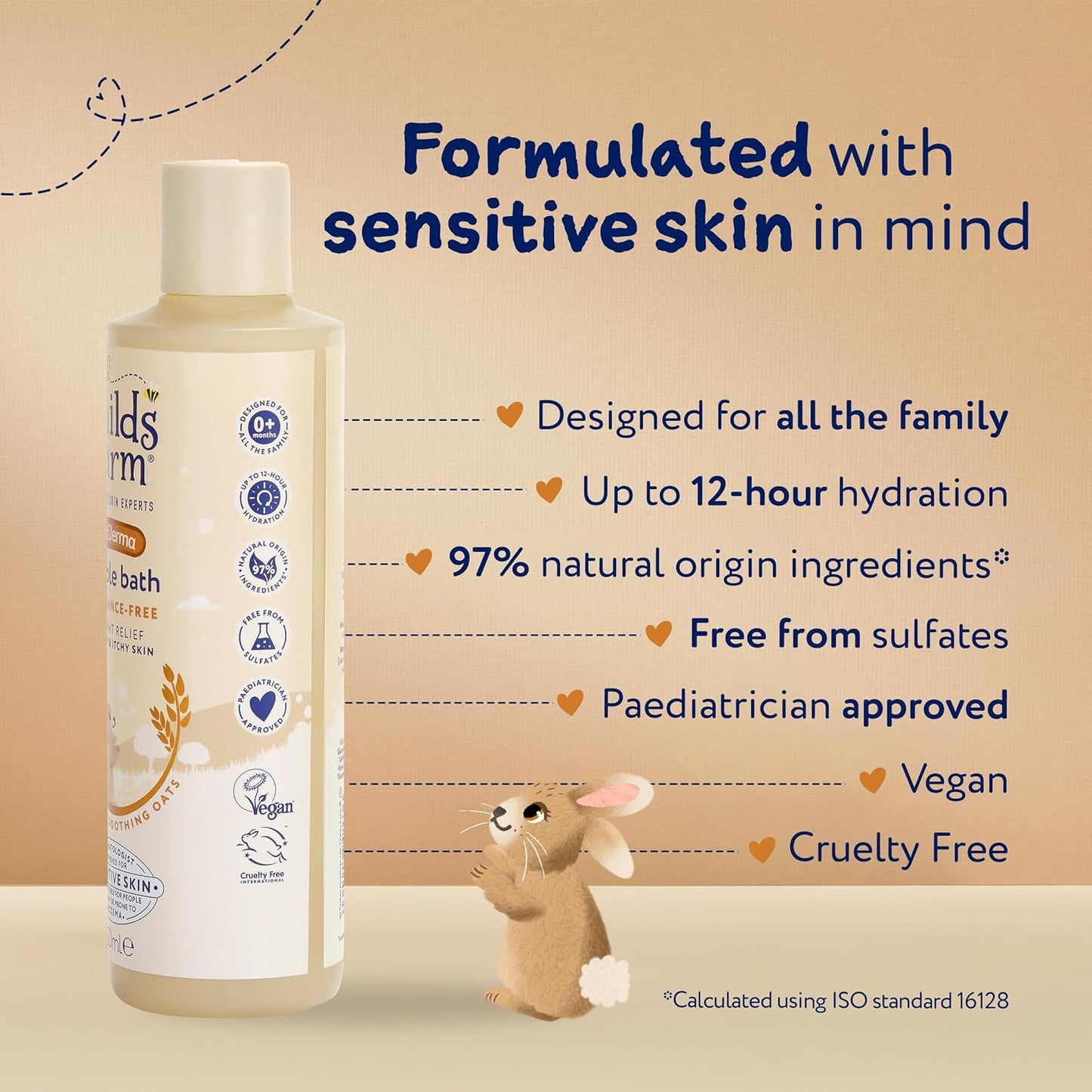 Childs Farm OatDerma Bubble Bath, Fragrance-Free, Gently Cleanses and Soothes, Suitable for Newborns with Dry, Sensitive Skin, 250 ml - Adenzo Comfies