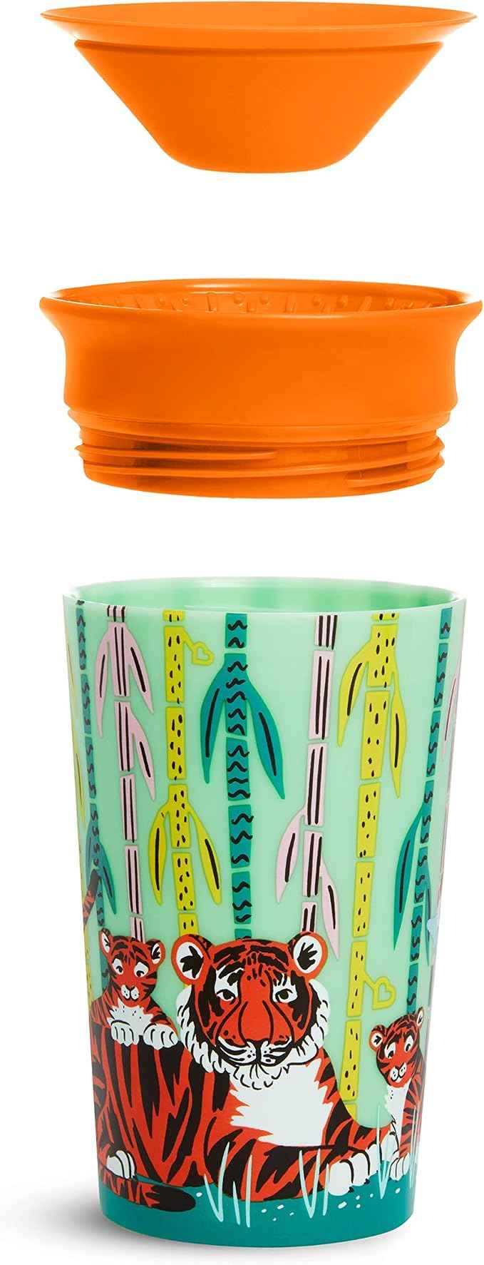 Munchkin Miracle 360 Cups| Colour Changing Toddler Cup| BPA Free Baby & Toddler Sippy Cup| Non Spill Cup| Dishwasher Safe Baby Cup| Leakproof Childrens Cups|12+ Months| 9oz/266ml| 2 Pack. - Adenzo Comfies