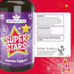 Natures Aid Super Stars Immune Support Chewables for Kids Aged 4-12 – Vitamin C, Zinc, Elderberry & Folic Acid – Supports Immunity, Growth & Energy – Natural Fruit Flavour, Vegan – 60 Tablets