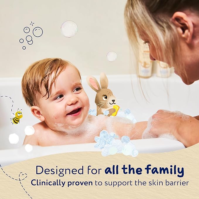 Childs Farm OatDerma Bubble Bath, Fragrance-Free, Gently Cleanses and Soothes, Suitable for Newborns with Dry, Sensitive Skin, 250 ml - Adenzo Comfies