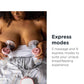 Tommee Tippee Made for Me Double Electric Breast Pump, Baby Bottles Included, 9 Express Modes, Massaging Cushions, USB Rechargeable Portable Breast Pump, Strong Suction, Quiet.