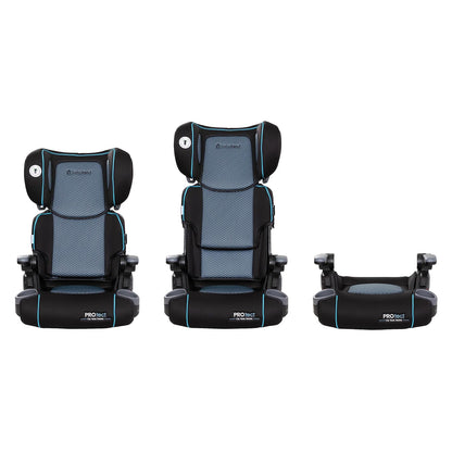Baby Trend Protect 2 - in - 1 Folding Booster Car Seat, Aqua Tech, Riley, And Grey Tech - Adenzo Comfies