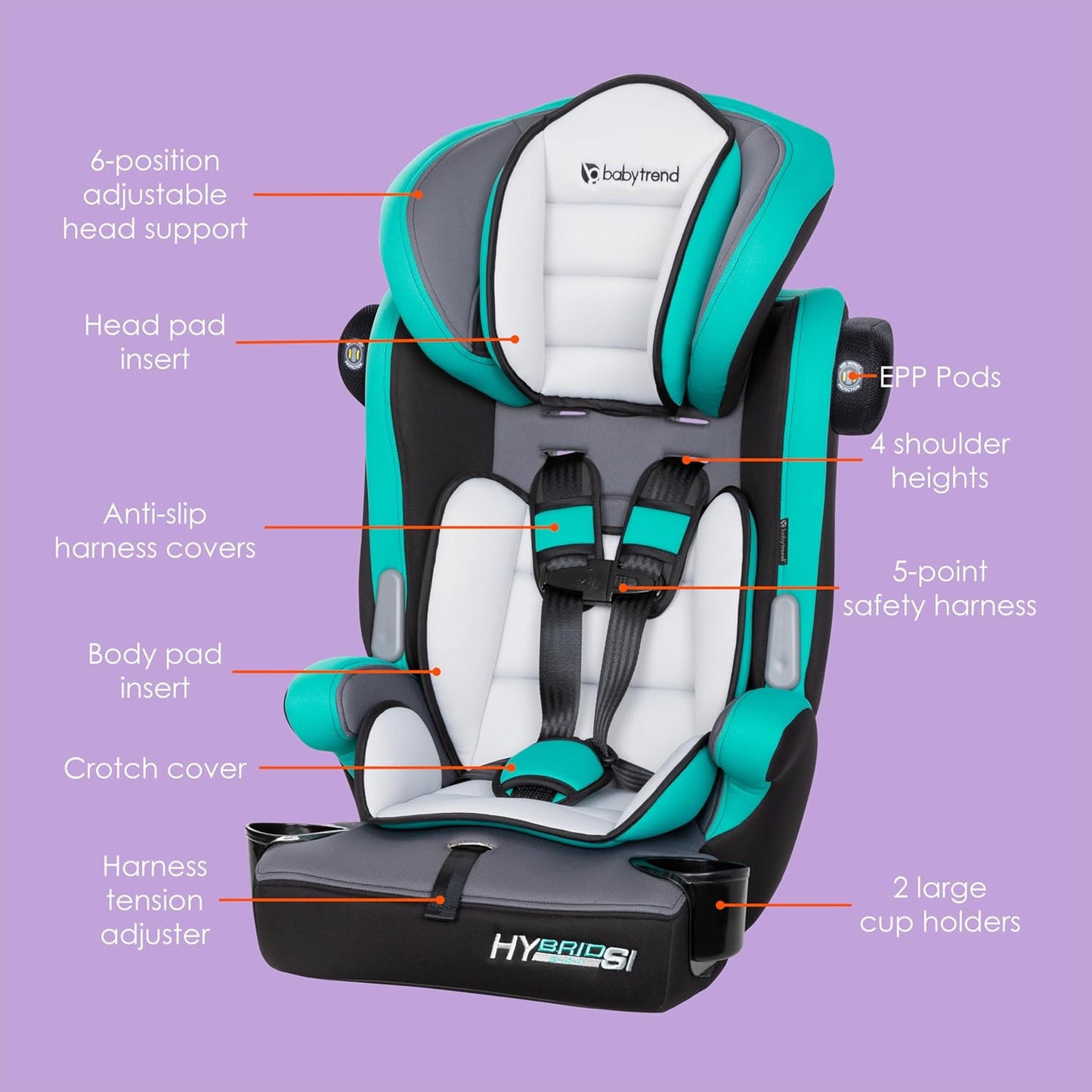 Baby Trend Hybrid SI 3-in-1 Combination Booster Car Seat