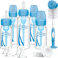 Dr. Brown’s Natural Flow Anti-Colic Options+ Narrow Neck Baby Bottle Gift Set – BPA-Free Newborn Feeding Set with 5 Bottles, Bottle Brush, Travel Caps & Slow Flow Nipples