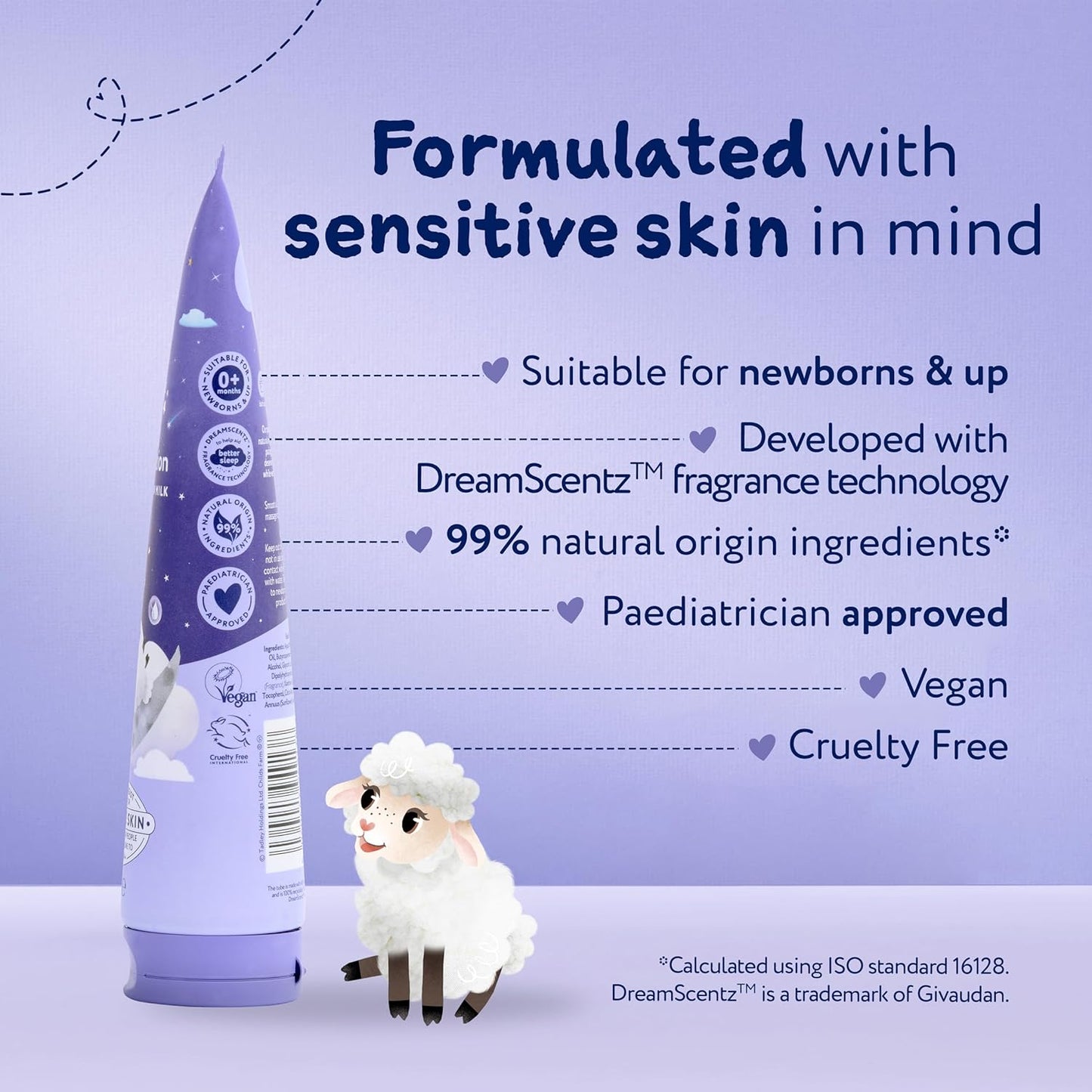 Childs Farm SlumberTime Sleep Calming Massage Lotion, Lavender & Moon Milk | Soothing & Hydrating | Suitable for Newborns with Dry, Sensitive Skin, 150ml - Adenzo Comfies