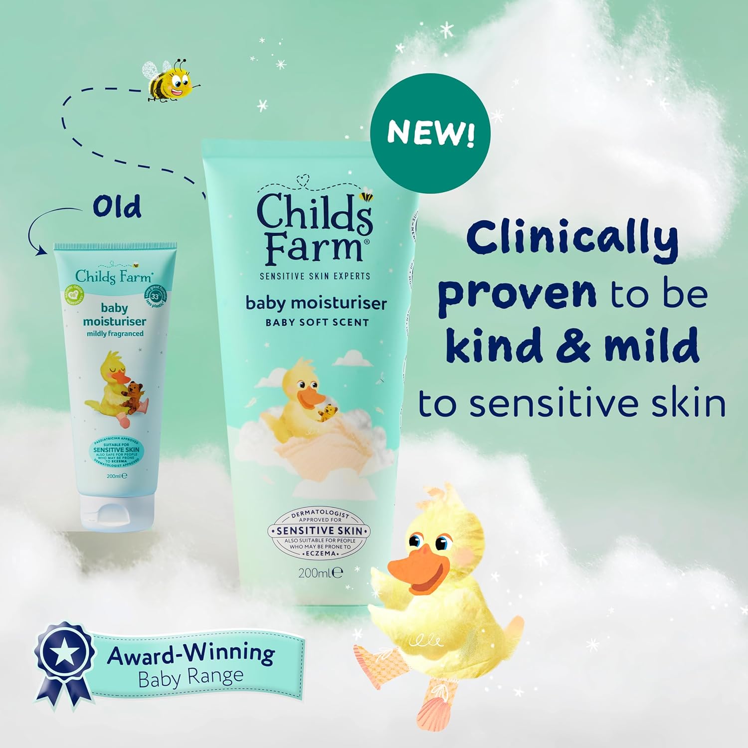 Childs Farm baby moisturiser mildly fragranced - Adenzo Comfies