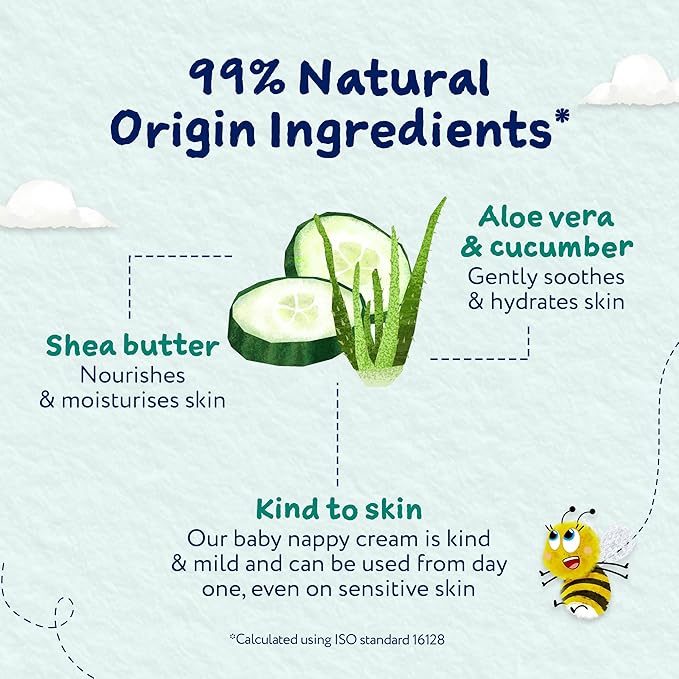 Childs Farm | Baby Nappy Cream 100ml | Aloe Vera | Suitable Newborns With Dry, Sensitive & Eczema-prone Skin - Adenzo Comfies