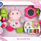 VTech My First Gift Set, Newborn Baby Toys Including Hippo Animal Plush, Baby Teether, Baby Rattle & Baby Musical Toy, 0, 6, 12 Months and Over for Boys & Girls, Pink