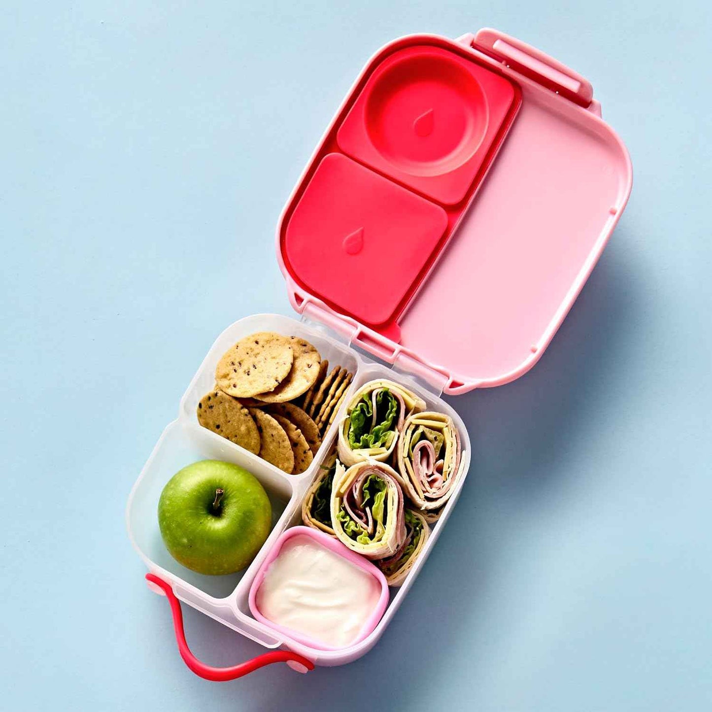 B.box Mini Lunch Box for Kids: Lightweight Bento Box for Snacks/Meals with 2 Leakproof Compartments, School Supplies Ages 3+.