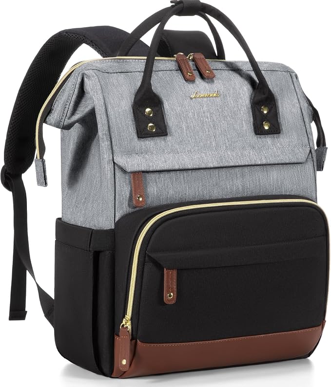 LOVEVOOK Laptop Backpack for Women, 15.6 Inch Work Business Backpacks Purse With Large Capacity, Waterproof Nurse Bag College Bookbag for School, Waterproof Casual Daypack for Travel - Adenzo Comfies