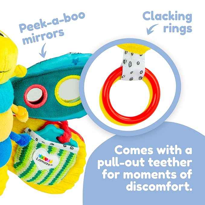 Lamaze Clip On Car Seat and Stroller Toy - Freddie the Firefly . - Adenzo Comfies