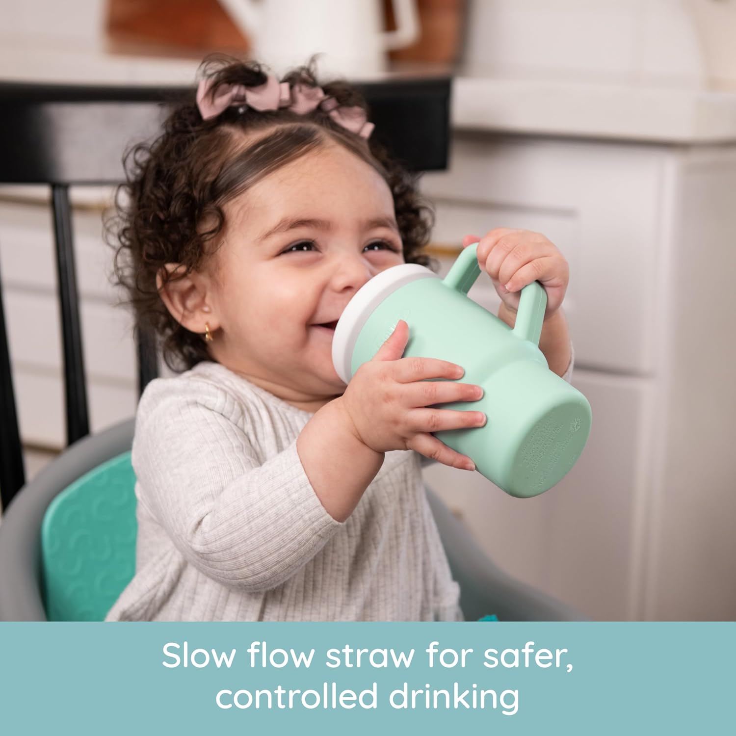 Infantino My 1st Tumbler – Moody Blue & Lilac, Baby Spill‑Proof Training Cup, 6M+, BPA‑Free - Adenzo Comfies