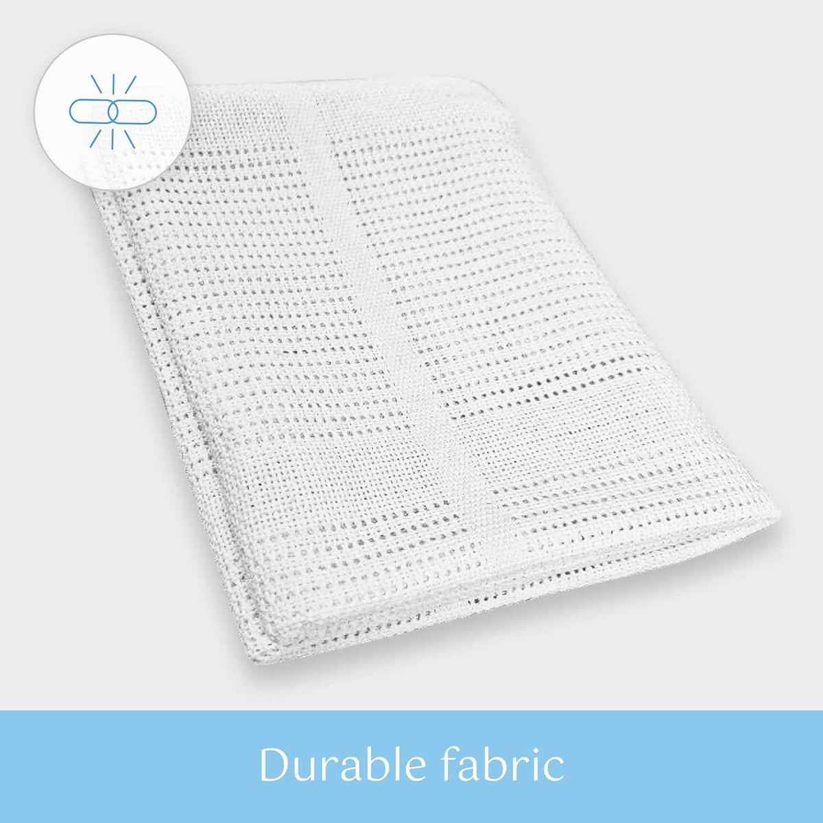 Baby Basics 2 Pack Cellular Baby Thermal Blanket – White, 120 × 170 cm