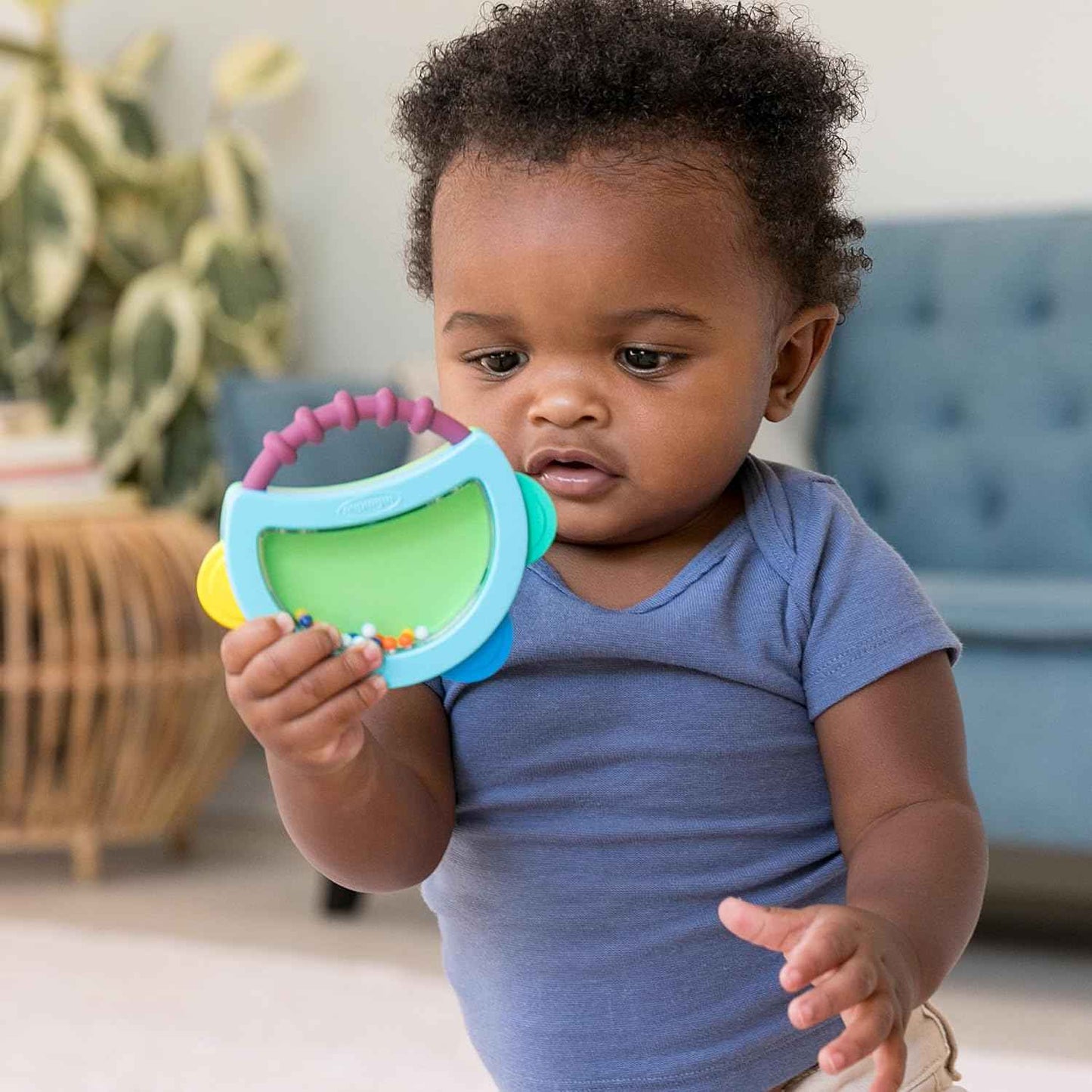 INFANTINO Baby's 1st Teethe and Play Music Set - Baby Essentials 4 Piece Gift Set, Instrument Themed teethers and rattles for Sensory Stimulation and Motor Development, BPA Free