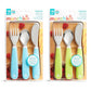 Munchkin Splash Toddler Cutlery Set (Fork, Knife & Spoon), Purple | BPA-Free, Dishwasher Safe, Easy-Grip Utensils for Self-Feeding | Safe Flatware for Babies & Toddlers 18+ Months - Adenzo Comfies