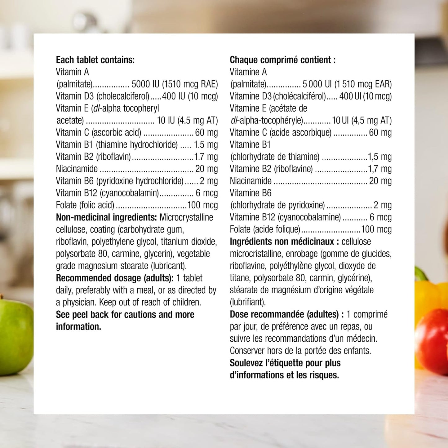 Webber Naturals Pharma Multivitamin, Tablet, 100 Count.