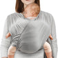 The Moon Brand KaryGo baby Sling Wrap Carrier – Soft, Breathable,Baby Carrier for Newborns & Infants (3.2 - 9 kg) – Hands - Free, Adjustable, Comfortable, and Versatile for Nursing - Mid Grey - Adenzo Comfies