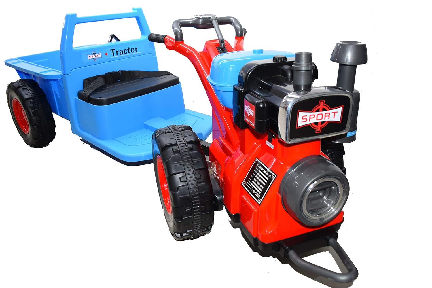 HAZARI New Edition Electric Battery Operated Ride-on Motor Heavy Tractor Vehicle for Kids - Adenzo Comfies