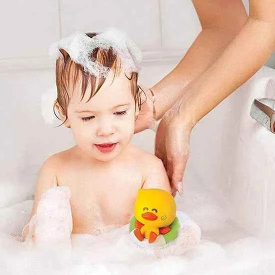 Infantino - Bath Duck Squirt & Temperature Tester - Yellow.