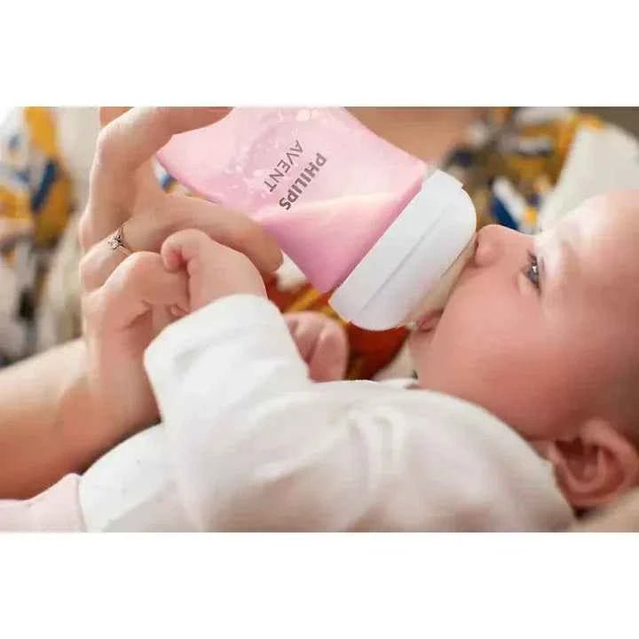 AVENT Philips Natural Response 3.0 Pink Feeding Bottle 260ml - Adenzo Comfies