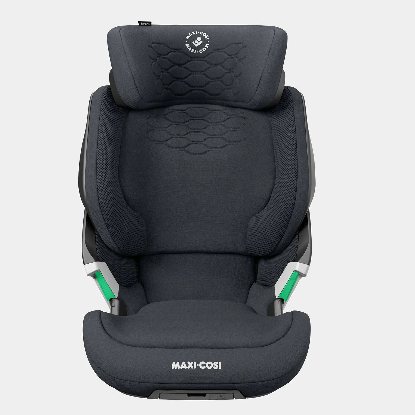 Maxi - Cosi Kore Pro I - Size car seat Authentic Graphite - premium, i - Size compliant high - back booster (100–150 cm, approx. 3.5 to 12 years) designed for independent buckling with a unique ClickAssist light that illuminates the buckle. - Adenzo Comfies