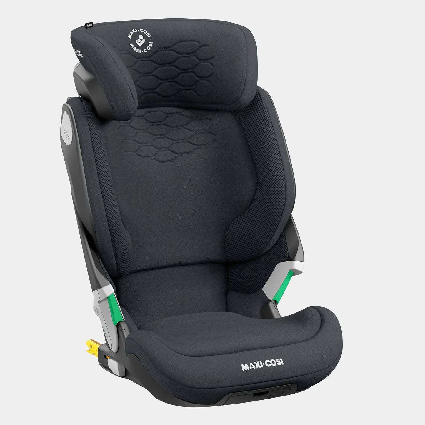Maxi - Cosi Kore Pro I - Size car seat Authentic Graphite - premium, i - Size compliant high - back booster (100–150 cm, approx. 3.5 to 12 years) designed for independent buckling with a unique ClickAssist light that illuminates the buckle. - Adenzo Comfies