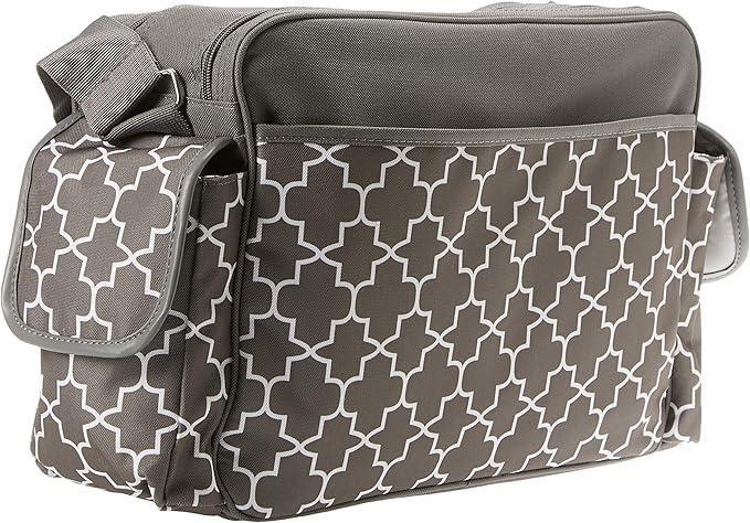 Ryco Willow Nursery Bag – Stylish Multi - Pocket Baby Diaper Bag, Grey (Model RR14 - 8437) - Adenzo Comfies