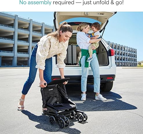 Munchkin Sparrow Travel Stroller for Babies and Toddlers, Ultra Compact and Lightweight, Ideal for Air Travel and Daily Car Commutes, Black - Adenzo Comfies