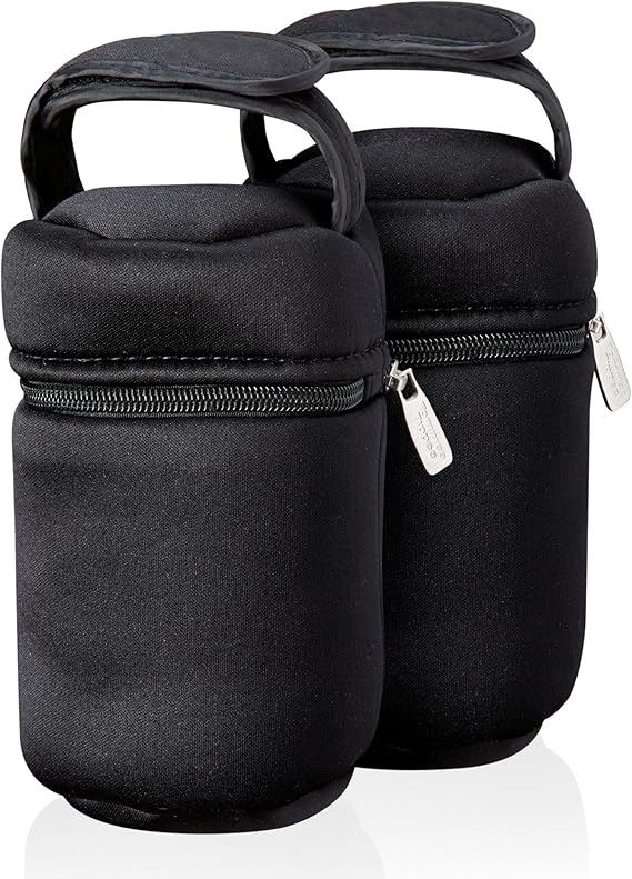 Tommee Tippee Bottle Bags - Portable Insulated Carriers for Closer to Nature Baby Bottles, Pack of 2 for Convenient On - the - Go Feeding - Adenzo Comfies