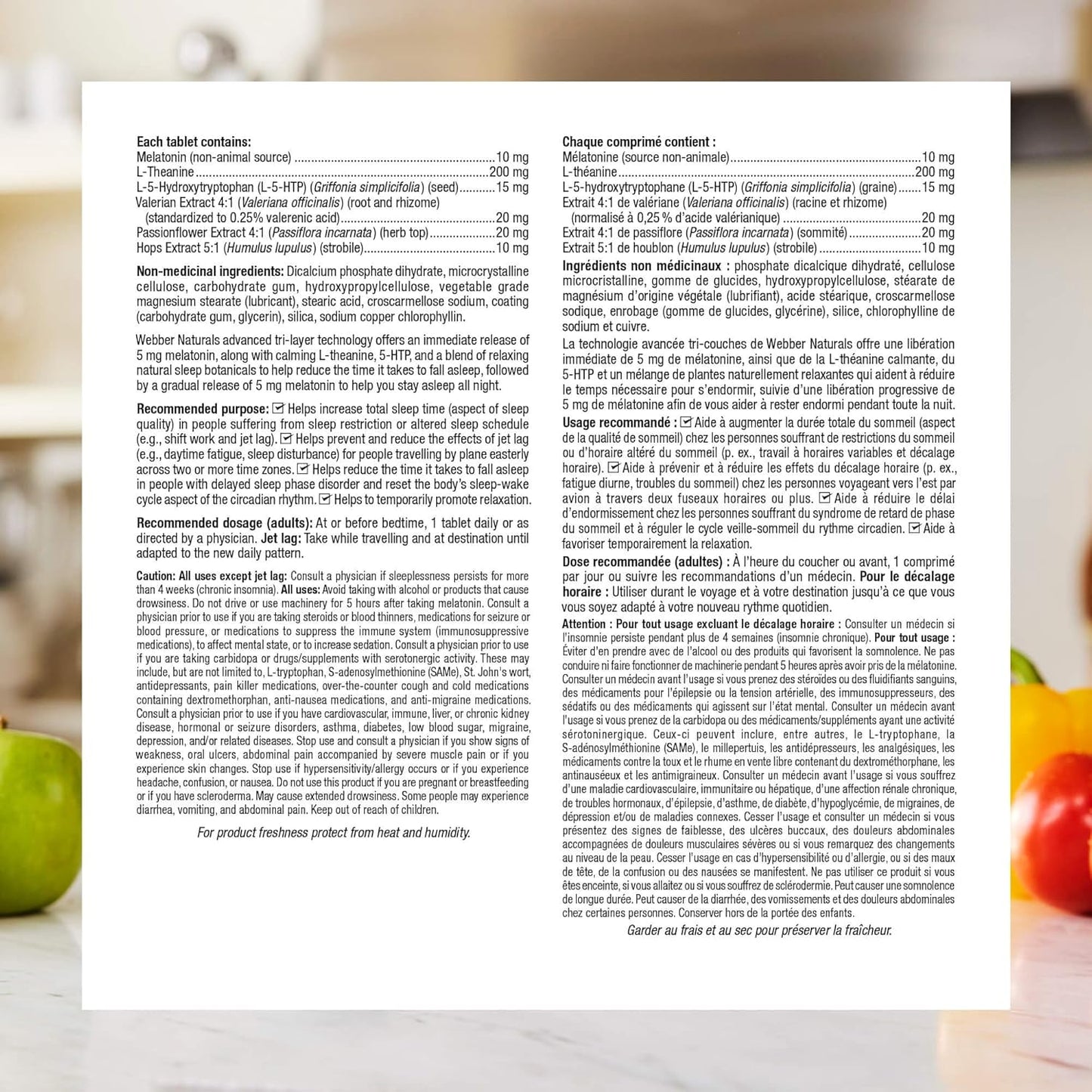 Webber Naturals Sleep Cycle Melatonin with L-Theanine