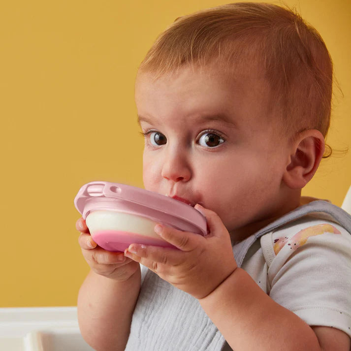 B.box Fill + Feed Reusable Baby Food Pouch 4m+ – Silicone Squeeze Pouch with Leak-Proof Lid (BPA-Free)