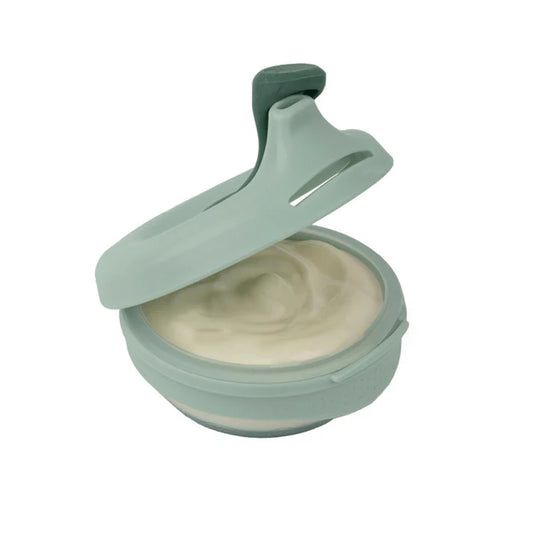 B.box Fill + Feed Reusable Baby Food Pouch 4m+ – Silicone Squeeze Pouch with Leak-Proof Lid (BPA-Free)