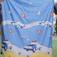 Toddler Bedding Reversible Planets Rockets Printed Cot Bed Bedding Set for Boys Girls Cartoon Black Outer Space Duvet Cover for Toddler Bed(Black, Cot Bed) - Adenzo Comfies