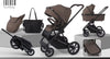 Burbay E77 3-in-1 Baby Travel System Stroller with Infant Car Seat & Bassinet – Foldable, Adjustable, All-Terrain Wheels - Adenzo Comfies