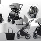 Burbay E77 3-in-1 Baby Travel System Stroller with Infant Car Seat & Bassinet – Foldable, Adjustable, All-Terrain Wheels - Adenzo Comfies